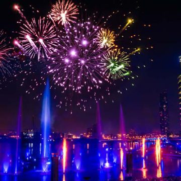 UAE National Day with Fireworks